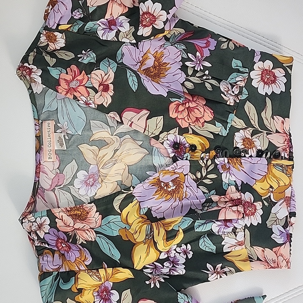 B.O.G Collective Floral Matching Set Womens Skirt and Top Combo